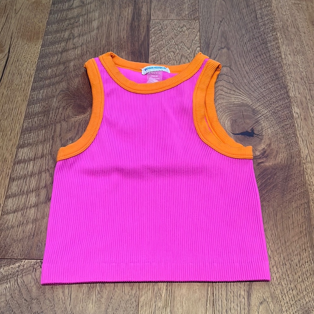 Dynamic Girl’s Pink and Orange Tank One Size